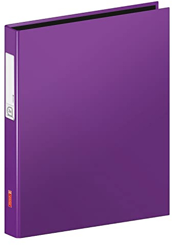 NEU BRUNNEN Ringbuch mit 2 Ringen, DIN A4, 20mm Füllhöhe, violett