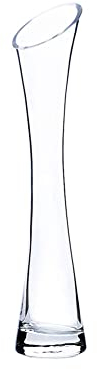 Kleine Blumenvase, hoch, dünn, schmaler Hals, Glasvasen, transparent, Mini-Öffnung, Einzelstielvasen für dekorative Heimdekoration, Wohnzimmer, Büro und Tafelaufsätze, 20 cm
