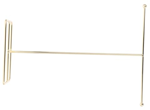 HOOTNEE Présentoir à Bijoux De t Porte-colliers Porte-boucles D'oreilles En Fer Finition Dorée Support Stable Pour Rangement Bijoux Bureau Décoration