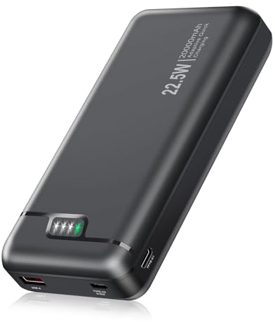 Power Bank 20000mah Powerbank - 22.5W Caricatore Portatile Ricarica Rapida USB C Input & Output Caricabatterie per Smartphone Tablets