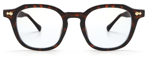 Dollger Blaulichtfilter Brille Herren Damen TR90 Gaming Brille Blaulichtfilter Ohne Sehstärke,99% Blaulicht-blockierende Schutzbrille