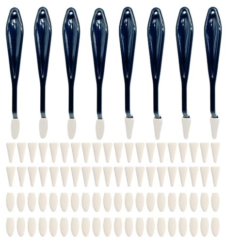 TSHAOUN 8 Stück Schwamm Radierstift, Sketch Wiping Pen, Schwamm Papierwischer Set mit 80 Ersatz Schwammköpfen, Radierschwamm, Sketch Wischer, Sketch Paper Wiper, Maler Zeichnen Zubehör