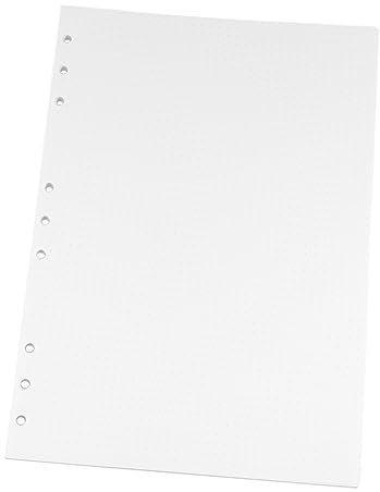 NUOBESTY 90 Blätter Nachfüllpapier Mit Punktraster Notizbuch Einlagen Weiß Schreibpapier Nachfülleinlagen Für Schule Journal Tagebuch Organizer