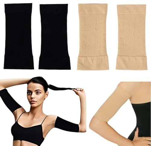 2 paia di manicotti protettivi per avambraccio, Fascia Protezione in Microfibra Traspirante e Antibatterica, Manicotti Braccia Protettivi, per donne e uomini