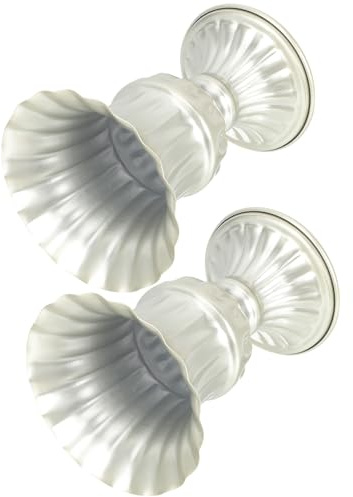 ROMISBABA Jarrón Funerario Metálico Color Champán 2 Piezas, Macetas para Cementerio, Jarrones de Flores para Tumbas, Decoración Conmemorativa para Exteriores E Interiores