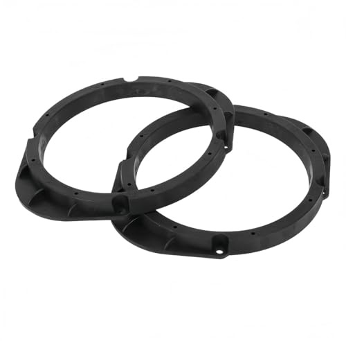 Riven Un par de juntas sólidas cuerno negro impermeable 5 X 7 a 6.5 pulgadas coche altavoz subwoofer montaje espaciador anillo para Mazda