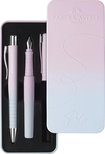 FABER-CASTELL - Set de escritura Poly Pen Blushing Sky, de 2 piezas