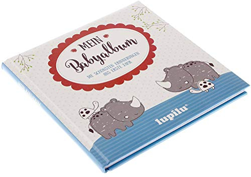 Lupilu Mein Babyalbum - Erinnerungsbuch ans erste Lebensjahr *Blau