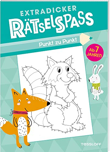 Extradicker Rätselspaß. Punkt zu Punkt / 8 Schwierigkeitsstufen von 1-80 bis 1-150 / Rätselspaß für Mädchen und Jungen ab 7 Jahren: Punkt-zu-Punkt-Rätsel ab 7 Jahren (Rätsel, Spaß, Spiele)