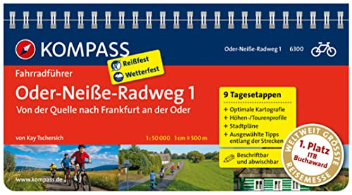 Oder-Neiße, Band 1, von der Quelle bis Frankfurt an der Oder: Fahrradführer mit Top-Routenkarten im optimalen Maßstab. (KOMPASS Fahrradführer, Band 6300)