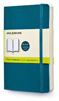 Moleskine Classic Colored Quaderno, Tascabile, a Pagine Bianche, Underwater Blue