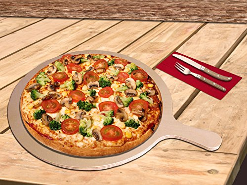 Eli Pizzabrett - formschön & praktisch - Rund - Größe M 33,5 x 25 x 0,9 cm
