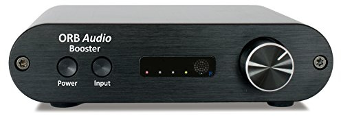 [Updated Version] Booster Mini Amplifier for TV and Stereo Speakers - Optical Input, Subwoofer Output and Remote Control, Voice Assist, Two Analog inputs and 5V USB power slot, 50 watts total output