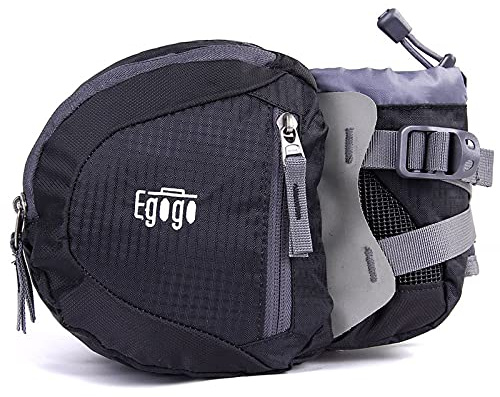 EGOGO Reisen Sport Taille Pack Fanny Pack Wandern Tasche mit Wasser Flaschenhalter (Heiß Schwarz)