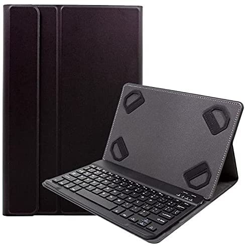 Theoutlettablet® skal med avtagbart bluetooth-tangentbord för surfplatta Huawei Media Pad T5 – surfplatta 25 cm färg svart