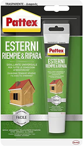 Pattex Sigillante Acrilico per Esterni, Riempie e Ripara, Sigillante Universale, per Interni e Esterni, Sigillante Impermeabile, Verniciabile e Resistente, Facile da Lisciare, Facile da Usare