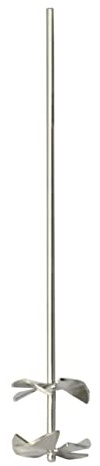 Edelstahlrührer MR8, ØSchaft:6mm, ØRührkorb 55mm, V2A, mit Bodendistanzkegel - Made in Germany