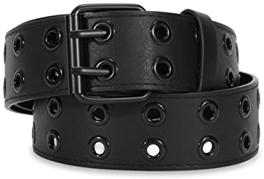 Nietengürtel Herren Damen Doppelloch Punk Gothic Gürtel Mode für Jeans