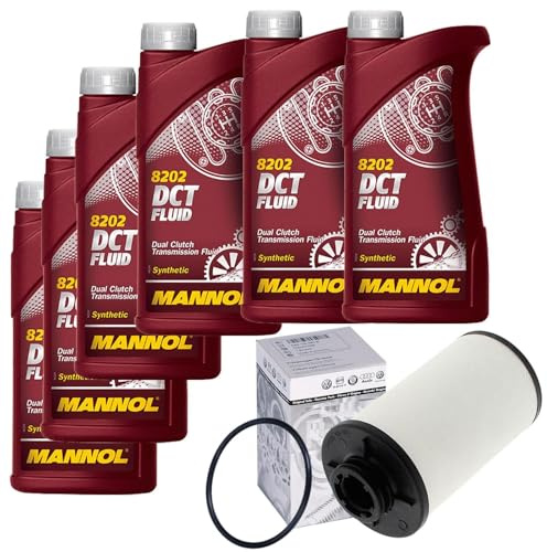 BandelOne enthält 6L Mannol Dct Öl Ölfilter passend für 6-Gang Doppelkupplungsgetriebe-Getriebe DQ250