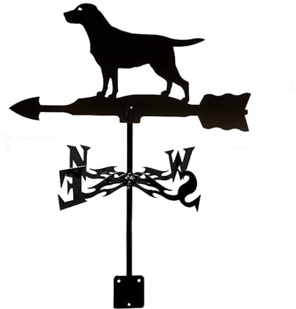 YUZDNM Veleta De Viento - Weathervane - Veletas De Viento para Tejado, Indicador De Dirección del Viento Veleta De Acero Inoxidable con Revestimiento Antioxidante Veleta (Color : B)