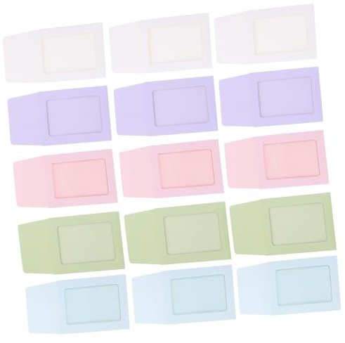 STOBOK 50stücke Transparente Kartenhüllen Im Macaron-design Bunte Und Stilvolle Kartenhalter Für Spielkarten Sammelkarten Und -projekte Für Aufbewahrung Und Präsentation