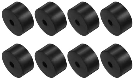 Kozelo 8 Pezzi Distanziali in Gomma [8x20x40mm] Cuscinetti Isolanti Antivibranti, per Accessori Casa Auto Barche in Neoprene, Nero