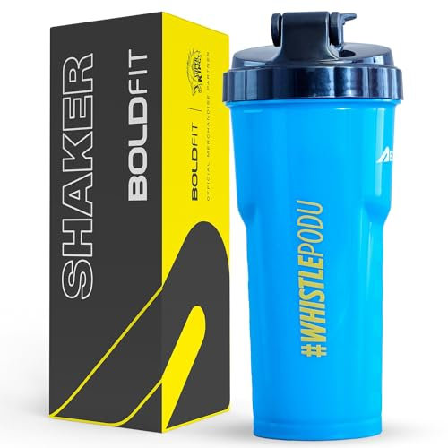 Boldfit Shaker for Gym Leakproof Gym Shaker Bottle Ideal for Protein, Pre Workout, BCAAS Sports Bottle Workout Water Sipper for Men