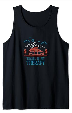 Travel is My Therapy Troyer's Travels Tank Top