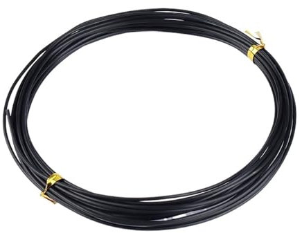 Fil De Fer Pour Bonsaï Fil d'aluminium en forme de bonsaï de jardin (1,0 mm, 1,5 mm, 2,0 mm, 3 mm, 4 mm, 5 mm) noir, six tailles for les formes de jardin et de plantes Fil De Ligature Bonsai(1.5mm)