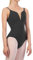 ZYXWVU Ballett Trikot Damen Ärmellos Rückenfrei Tanztrikot Damen Tanzbody mit V-Ausschnitt, C12-schwarz,M