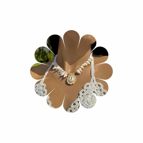 Wendalern Collier Tour De Cou Boho En Coquillage Perles De Rocaille Or Collier Surfeur Coquillage Plage D'été Collier Clavicule En Coquillage Puka Fait Main Collier Océan Bijoux Pour Femmes