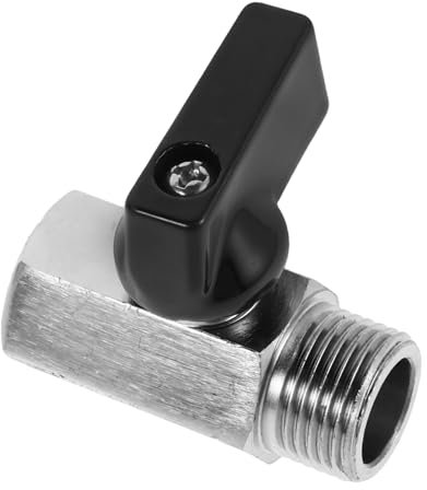 Didiseaon Petit Robinet à Tournant Sphérique Robinet De Vidange Chauffe Eau Bouchon De Vidange Chauffe-eau Rv Pièces De Plomberie Rv Vanne De Vidange Point Bas Rv Valve D'eau Vannes Cuivre