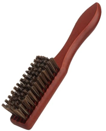 WRITWAA Vintage Bartbürste Herren Ölkopf Kamm Mit Weichen Nylonborsten Kompakte Bart Haarkamm Für Feines Styling Vielseitig Für Salon Präzise Reinigung Von Haarresten Am Hals Und Nacken