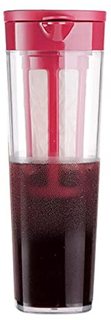 ETZRYSYB Cafetera, máquina de café hirviendo en frío, cafetera filtrada de doble propósito, cafetera expreso, olla de goteo de hielo (rojo)