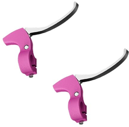 DRYUSFD 1 Pair Bicycle Brake Levers for Marin Larkspur E/Rift Zone/Alpine Trail/Coast Trail, Cycling Brake Lever Handles Handlebar, Aluminum Alloy Brake Lever Brake, Brake Lever Replacement,B-Pink
