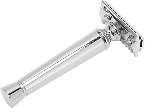 LVIFLOAE Classico rasoio di sicurezza vintage ad alta sicurezza kit di rasatura in lega di zinco in lega di rasatura antidico manuale rasoi con manico ergonomico doppio bordo per (1) (2) (3)