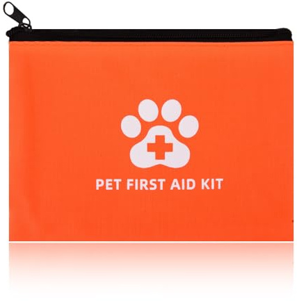 ShiQiao Spl Trousse de premiers secours portable pour animaux de compagnie, sac médical d'urgence pour chiens, chats, pochette de rangement pour animaux domestiques, pochette de rangement pour les