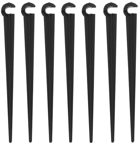 WEKADRIN 50 pezzi Picchetti Supporto Irrigazione Drip Tubing in Abs per Giardino Prato Fissaggio Tubo Gocciolante Resistente e Facile da Installare