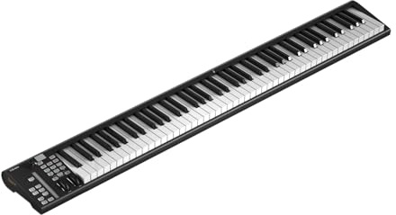 Icon Pro Audio Artist 88X USB‑MIDI Keyboard Controller mit 88 Tasten, DAW‑Integration & LED Touch Fader für Studio & Produktion | Geschwindigkeitsempfindlicher 88-Tasten-MIDI-Tastatur-Controller mit Touch-Schiebern für DAW