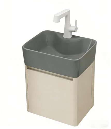 BLCKTIGR Stile Moderno Mobile da Bagno，Salvaspazio mobiletto da Bagno，Multiuso Armadietto d'Angolo da Bagno ， per Corridoio Ingresso Bagno Spazi Ridott(15in)