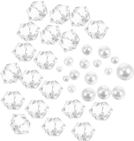 Abaodam Pearl Crystal Aquarium Gravel Stones 40g Resin Betta Fish Tank Decorative Sand Natural Quartz Rock Beads for Fish Tank Landscaping