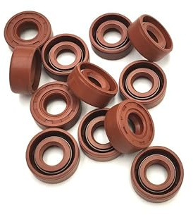 1 STÜCK Braune Farbe TC-34 * 47 * 48 * 50 * 52 * 62 * 72 * 7/8/9/10/12 FKM Wellendichtring FPM abgedeckt Doppellippe mit Strumpfband(34x62x7mm 1pcs)