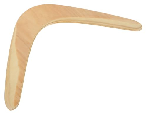 Hemobllo Boomerang Flying Disk Wooden Outdoor Plaything for Kids and Adults V-Shaped Design for Easy Throwing and Return Suitable for Park Garden and Beach Games 1 pc
