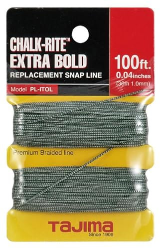 Tajima PL-ITOL Chalk-Rite Premium Grade Extra Bold Nylon Line, 1 mm Thick by 100-Feet