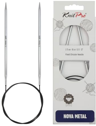 KnitPro - KnitPro Nova Metal (100 cm, 3,75) rundstickor - 1 enhet