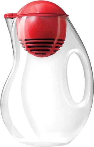 Bobble Jug with Filter, Plastik, Rot, 11 x 17 x 26 cm Filtro dell'Acqua, Unisex – Adulto, Rot, 2L