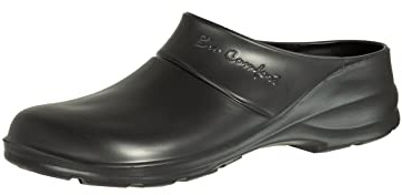 LEMIGO Zuecos ligeros de Eva para jardín Bio Comfort, verde oscuro, 41 EU