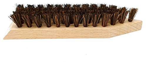 DELARA Spazzola grande in legno con fibre di cocco resistenti per rimuovere lo sporco più grossolano da scarpe, stivali di gomma, scarponi da trekking, ecc. - Made in Germany
