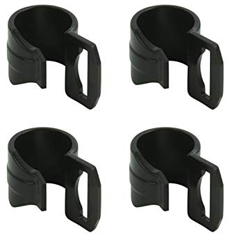 Innenzelthaken 20-25mm mit Schlitz 4 Stück Zeltclip schwarz