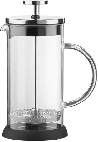BUTLERS Kaffeepresse Edelstahl - BREWSTER - | Farbe Silber - 1 l - French Press für Kaffeepulver & Filterkaffee - Stempelkanne für Kaffeegenuss